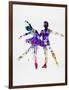 Ballet Dancers Watercolor 2-Irina March-Framed Art Print