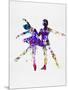 Ballet Dancers Watercolor 2-Irina March-Mounted Art Print