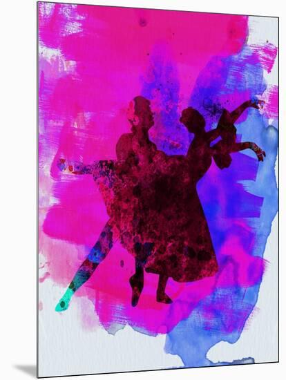 Ballet Dancers Watercolor 3-Irina March-Mounted Art Print