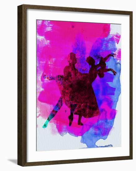 Ballet Dancers Watercolor 3-Irina March-Framed Art Print