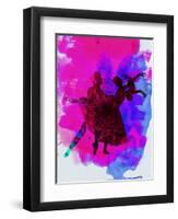 Ballet Dancers Watercolor 3-Irina March-Framed Art Print