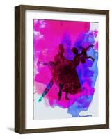 Ballet Dancers Watercolor 3-Irina March-Framed Art Print