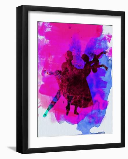 Ballet Dancers Watercolor 3-Irina March-Framed Art Print