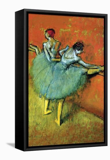 Ballet Dancers-Edgar Degas-Framed Stretched Canvas