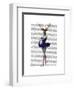 Ballet Deer in Blue-Fab Funky-Framed Art Print