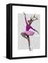 Ballet Deer in Pink-Fab Funky-Framed Stretched Canvas