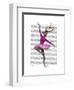 Ballet Deer in Pink-Fab Funky-Framed Art Print