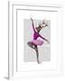 Ballet Deer in Pink-Fab Funky-Framed Art Print