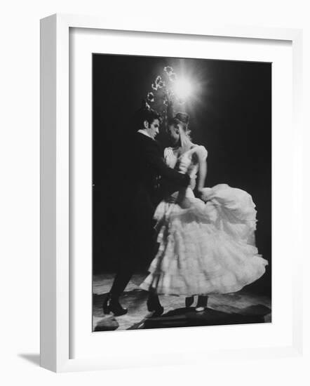 Ballet Espanol Couple Dancing at Charity Ball-null-Framed Photographic Print