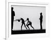Ballet Master George Balanchine Directing Rehearsal of NYC Ballet Production, Violin Concerto-Gjon Mili-Framed Premium Photographic Print