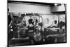 Ballet Master George Balanchine Working with Dancers at Morning Class During NYC Ballet Company-Gjon Mili-Mounted Photographic Print