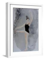 Ballet Practice at the Bar 2015-Susan Adams-Framed Giclee Print