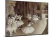 Ballet Rehearsal on Stage, 1874-Edgar Degas-Mounted Giclee Print