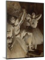 Ballet Rehearsal on Stage, 1874-Edgar Degas-Mounted Giclee Print