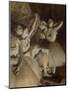 Ballet Rehearsal on Stage, 1874-Edgar Degas-Mounted Giclee Print