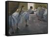 Ballet Rehearsal-Edgar Degas-Framed Stretched Canvas