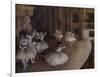 Ballet repetition on stage. 1874. Oil on canvas.-Edgar Degas-Framed Giclee Print