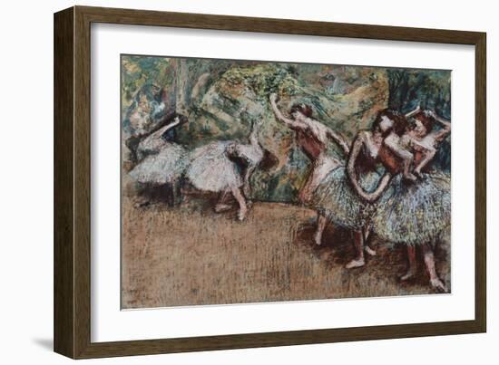 Ballet Scene, about 1907-Edgar Degas-Framed Giclee Print