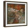 Ballet scene. Around 1890. Oil on paper, laminated on panel.-Edgar Degas-Framed Giclee Print