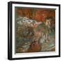 Ballet scene. Around 1890. Oil on paper, laminated on panel.-Edgar Degas-Framed Giclee Print