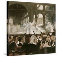 Ballet Scene from Mayerbeer's Roberto Il Diavola-Edgar Degas-Stretched Canvas