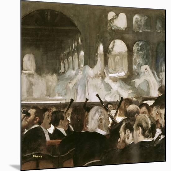 Ballet Scene from Mayerbeer's Roberto Il Diavola-Edgar Degas-Mounted Giclee Print