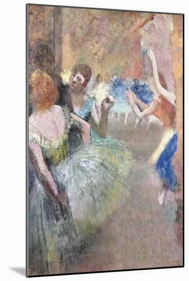 Ballet Scene (Scene de Ballet). Ca. 1885-Edgar Degas-Mounted Giclee Print