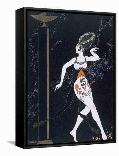 Ballet Scene with Tamara Karsavina (1885-1978) 1914 (Pochoir Print)-Georges Barbier-Framed Stretched Canvas