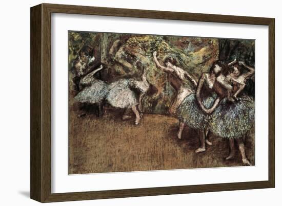 Ballet Scene-Edgar Degas-Framed Art Print