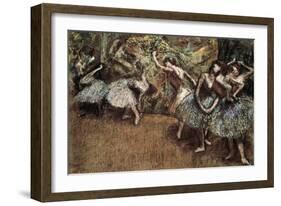 Ballet Scene-Edgar Degas-Framed Art Print