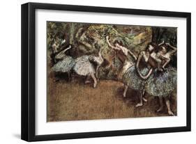Ballet Scene-Edgar Degas-Framed Art Print