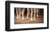 Ballet School Girls on Points-null-Framed Art Print