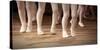 Ballet School Girls on Points-null-Stretched Canvas