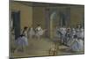 Ballet Studio at the Opera in Rue Le Peletier, 1872-Edgar Degas-Mounted Giclee Print