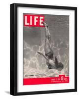 Ballet Swimmer Belita, August 27, 1945-Walter Sanders-Framed Photographic Print