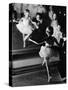 Ballet Teacher Advising Little Girl and Group of Dancers at Ballet Dancing School Look On-Alfred Eisenstaedt-Stretched Canvas