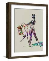 Ballet Watercolor 1-NaxArt-Framed Art Print