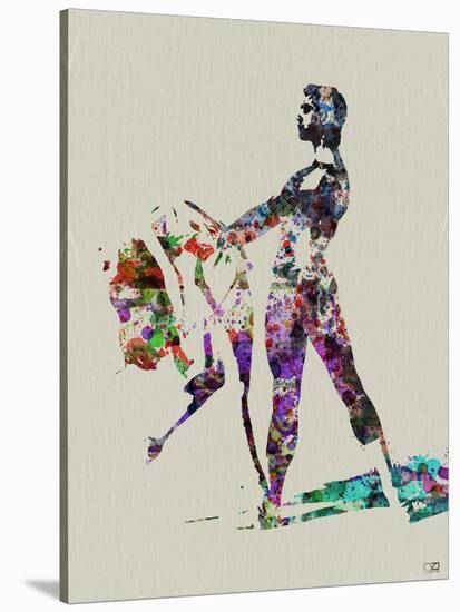 Ballet Watercolor 1-NaxArt-Stretched Canvas