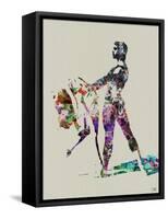 Ballet Watercolor 1-NaxArt-Framed Stretched Canvas