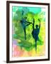 Ballet Watercolor 1-Irina March-Framed Art Print