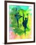 Ballet Watercolor 1-Irina March-Framed Art Print