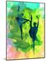 Ballet Watercolor 1-Irina March-Mounted Art Print