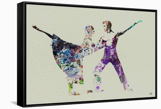 Ballet Watercolor 2-NaxArt-Framed Stretched Canvas