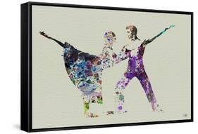 Ballet Watercolor 2-NaxArt-Framed Stretched Canvas