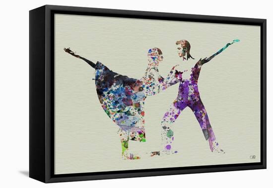 Ballet Watercolor 2-NaxArt-Framed Stretched Canvas