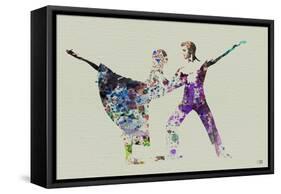 Ballet Watercolor 2-NaxArt-Framed Stretched Canvas