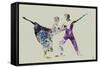 Ballet Watercolor 2-NaxArt-Framed Stretched Canvas