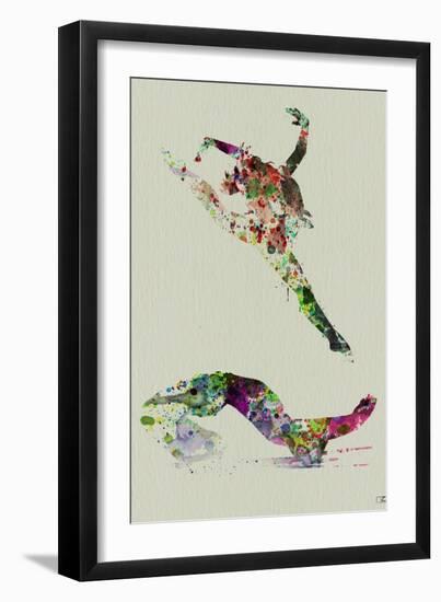 Ballet Watercolor 3-NaxArt-Framed Art Print