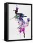 Ballet Watercolor 3-Irina March-Framed Stretched Canvas