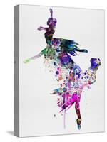 Ballet Watercolor 3-Irina March-Stretched Canvas